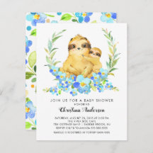 Mamá y Baby Sloth Baby Shower