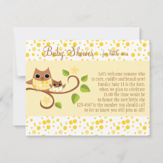 Invitación Mamá y Bebé Lechuza