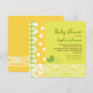 Invitación Mamá y bebes invitan a Baby Shower neutral