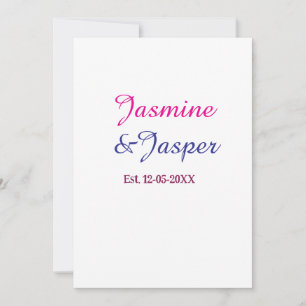 Invitación Mamá y Papá nombre de pareja de nuevos padres año 