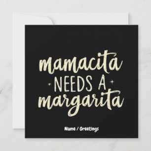 Invitación Mamacita Necesita una Margarita Divertido Entrenam