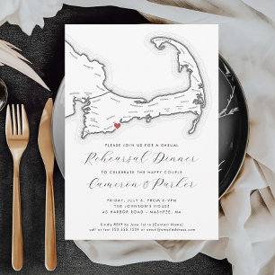 Invitación Mamáes de mashpee Boda casual Ensayo Cena