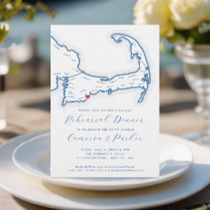 Invitación Mamáes de mashpee Boda casual Ensayo Cena