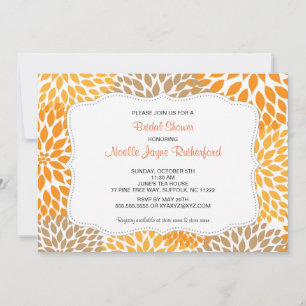 Invitación Mamáes otoñales Boda Bridal o Baby Shower invita