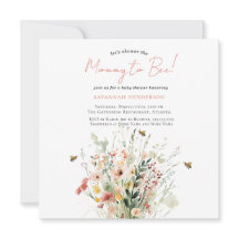 Mami De Flor Silvestre Rosa Se Adquiere Baby Showe