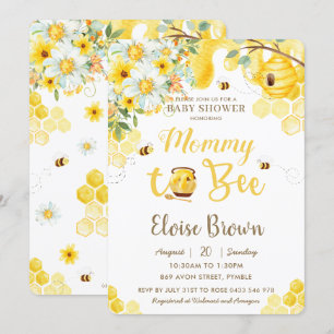 Invitación Mami to bebe el Baby Shower neutro de género amari