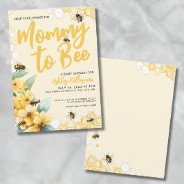 Invitación Mami to BEE Baby Shower
