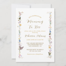 Mami to Bee Garden Fiesta Wildflower Baby Shower