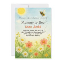 Mami To Bee Gender Neutral Floral Baby Shower