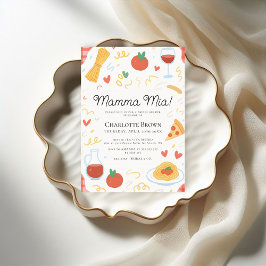 Invitación Mamma Mia Ducha de Novias Italiana