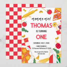 Invitación mamma mia! Italian Birthday Party Invitation