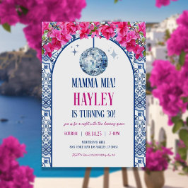 Invitación Mamma Mia Themed Birthday Invitation Template, 30t