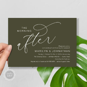 Invitación Mañana Después, Boda Post Brunch Gracias