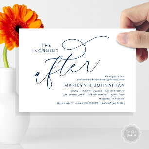 Invitación Mañana Después, Boda Post Brunch Gracias