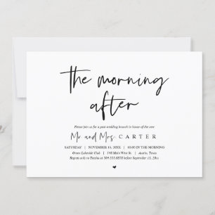 Invitación Mañana después, brunch post boda