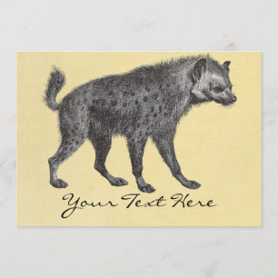 Invitación manchada del Hyena