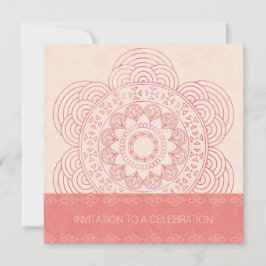 Invitación Mandala Boho Moda 60 cumpleaños