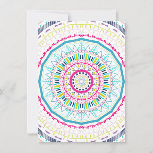 Invitación mandala colorido