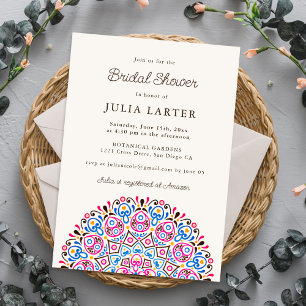 Invitación Mandala Creativa y Juvenil para Bodas y Fiestas de