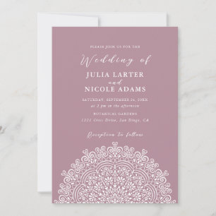 Invitación Mándala de boda floreciente del terreno mexicano r