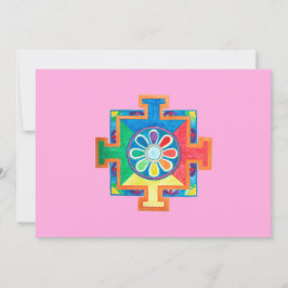 Invitación Mandala de la creación acuarela