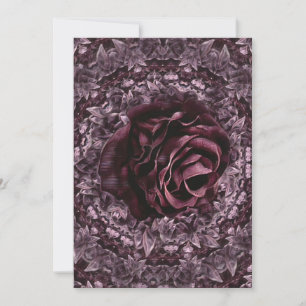 Invitación Mandala de rosa 