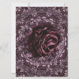 Invitación Mandala de rosa 