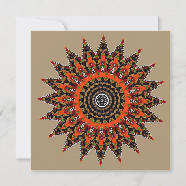 Invitación  Mandala Decorativa  (Anverso)