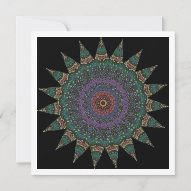 Invitación  Mandala Decorativa  (Anverso)