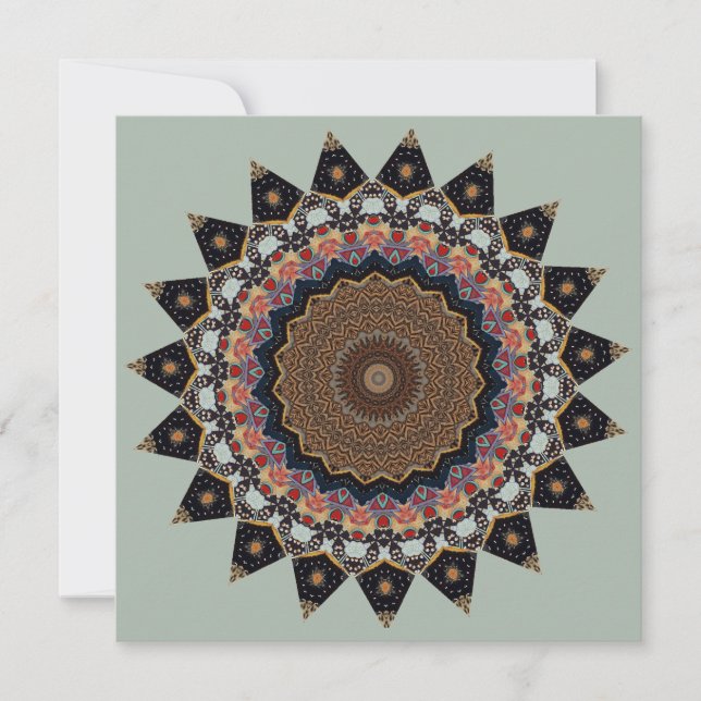 Invitación  Mandala Decorativa  (Anverso)
