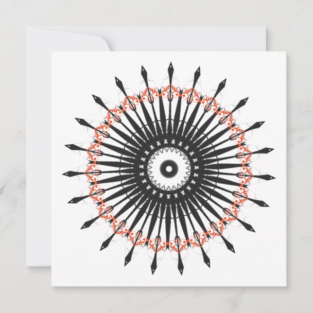 Invitación Mándala decorativo (Anverso)