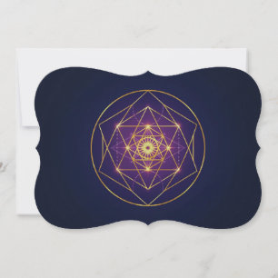 Invitación Mandala Dorado Celestial — Equilibrio en lo Infini