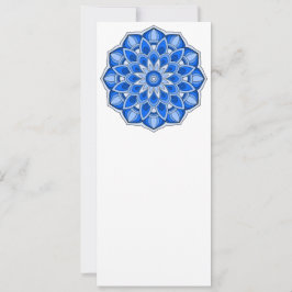 Invitación Mandala en azul