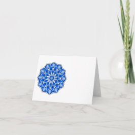 Invitación Mandala en azul
