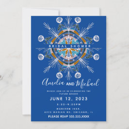Invitación Mandalá moderno dibujado a mano Arte boho Despedid