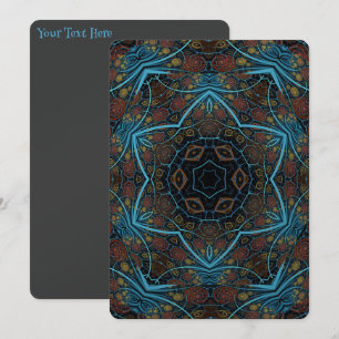 Invitación Mandala Rosette Boho Patrón de Dandy estilo bohemi