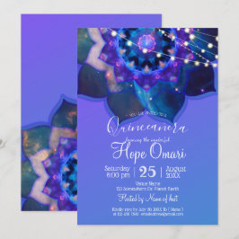 Invitación Mandalas del Loto Azul