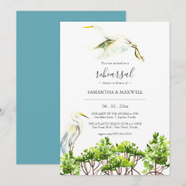 Invitación Manglares tropicales y cena de ensayo de aves