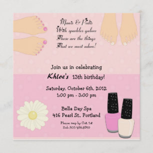 Invitación Manis y Pedis