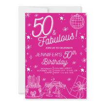 Mano Brillante Y Cuidada De 50 Y Fabuloso Cumpleañ