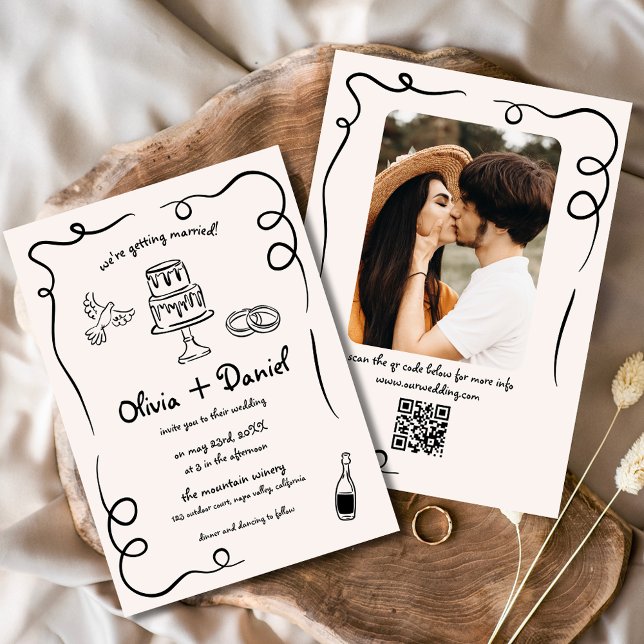 Invitación Mano caprichosa captada por captación de foto Boda (Subido por el creador)