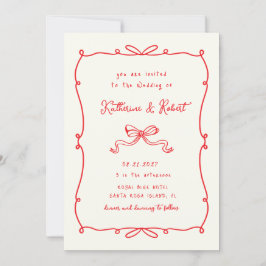 Invitación Mano caprichosa dibuja arcos Boda de presupuesto