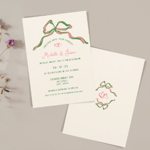 Invitación Mano caprichosa dibuja un arco retro francés conte