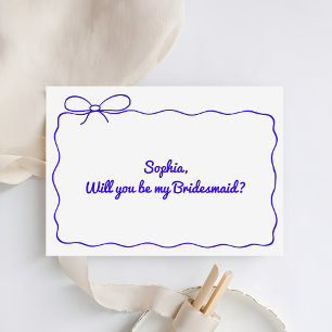 Invitación Mano caprichosa que dibujará será mi dama de honor