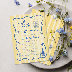 Invitación Mano caprichosa que es más ducha de novia