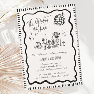 Invitación Mano caprichosa y caprichosa Ensayo de ondulación