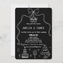 Mano caprichoso dibujando Boda quirky