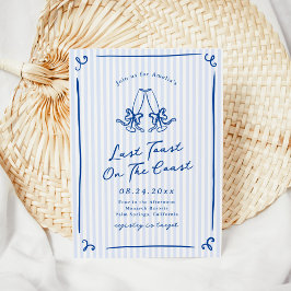 Invitación Mano caprichoso dibujó la última tostada azul en l