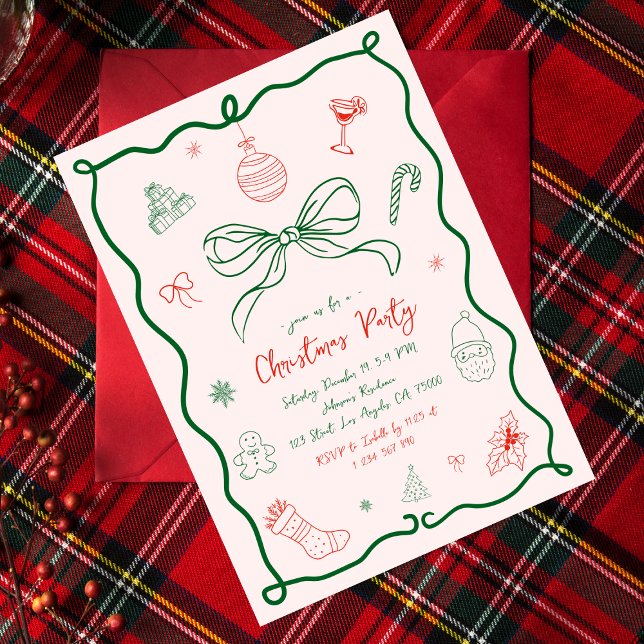 Invitación Mano caprichoso engaña a Fiesta de Navidades franc (Subido por el creador)