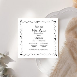 Invitación Mano dibujada antes de que hagamos cenamos en el e